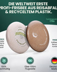 FrightRice - nachhaltige Frisbee-Scheibe aus Reishülsen & recyceltem Kunststoff – 175g