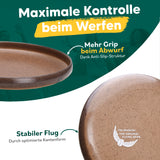 CoffeeBean - nachhaltige Frisbee-Scheibe aus Kaffeesatz & recyceltem Kunststoff – 175g